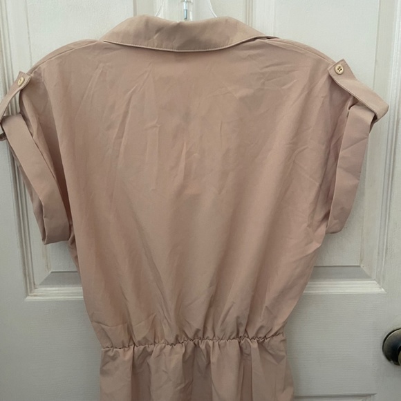 NWT Khaki/Tan Mini Collared Dress - Picture 8 of 10